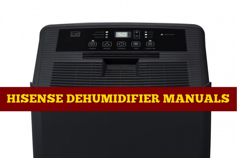 Hisense Dehumidifier Manuals Download